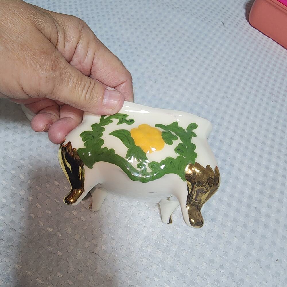 VINTAGE EUC FLORAL SPRING TRINKET BOX - Picture 5 of 7